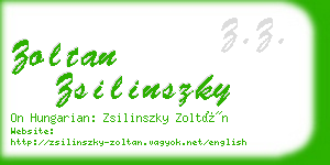 zoltan zsilinszky business card